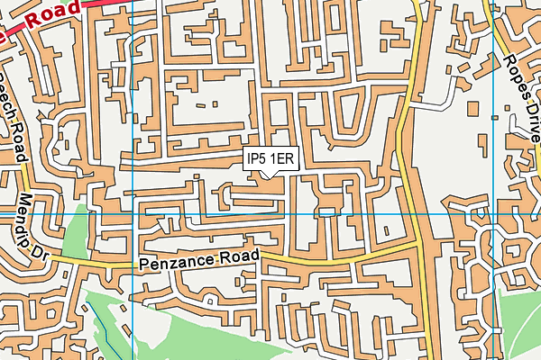 IP5 1ER map - OS VectorMap District (Ordnance Survey)