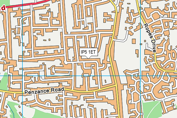 IP5 1ET map - OS VectorMap District (Ordnance Survey)