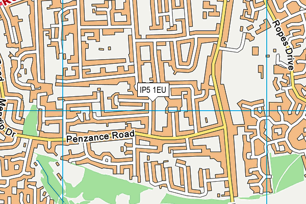 IP5 1EU map - OS VectorMap District (Ordnance Survey)