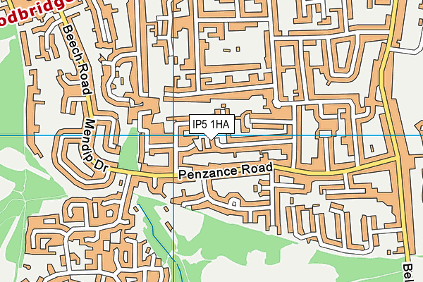 IP5 1HA map - OS VectorMap District (Ordnance Survey)