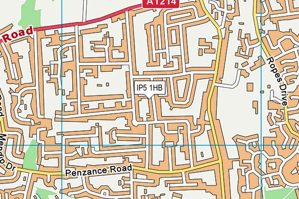 IP5 1HB map - OS VectorMap District (Ordnance Survey)
