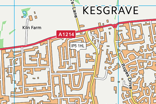 IP5 1HL map - OS VectorMap District (Ordnance Survey)