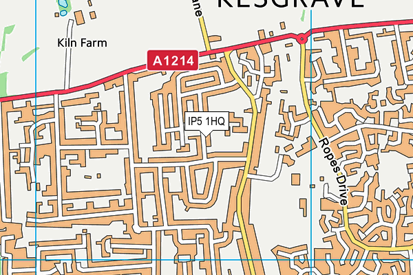 IP5 1HQ map - OS VectorMap District (Ordnance Survey)