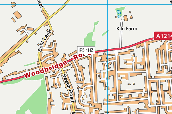 IP5 1HZ map - OS VectorMap District (Ordnance Survey)