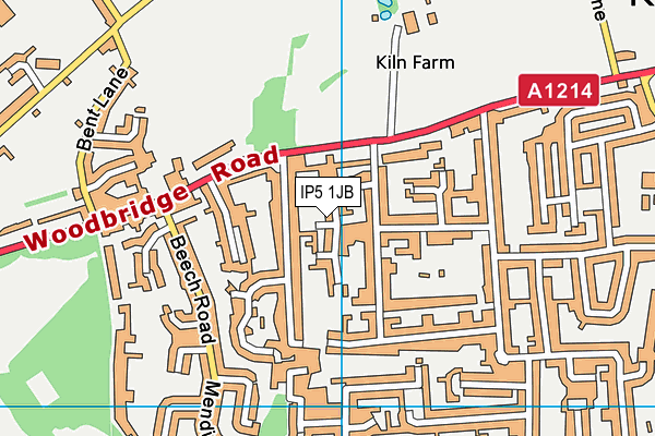 IP5 1JB map - OS VectorMap District (Ordnance Survey)