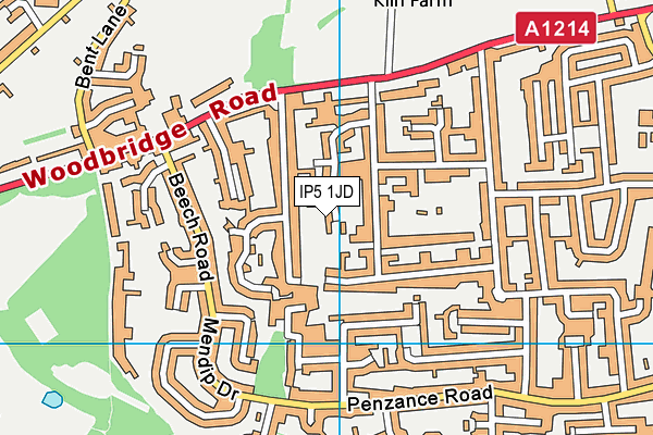 IP5 1JD map - OS VectorMap District (Ordnance Survey)