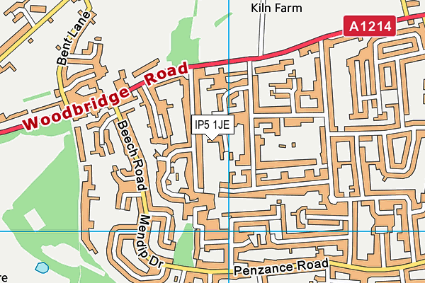 IP5 1JE map - OS VectorMap District (Ordnance Survey)