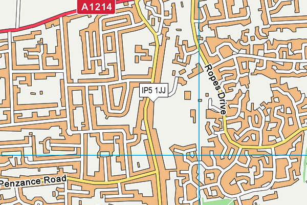 IP5 1JJ map - OS VectorMap District (Ordnance Survey)