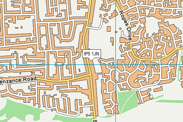 IP5 1JN map - OS VectorMap District (Ordnance Survey)