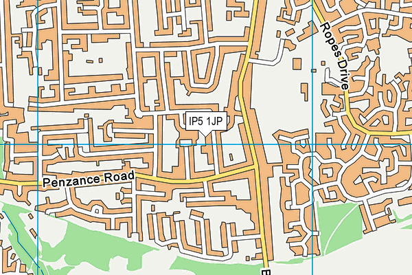 IP5 1JP map - OS VectorMap District (Ordnance Survey)