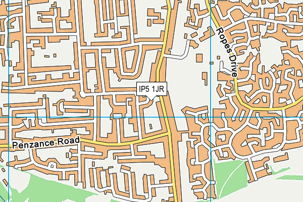 IP5 1JR map - OS VectorMap District (Ordnance Survey)
