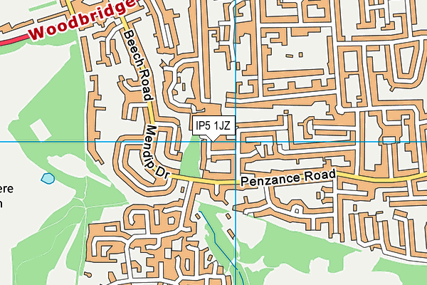 IP5 1JZ map - OS VectorMap District (Ordnance Survey)