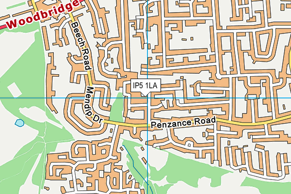 IP5 1LA map - OS VectorMap District (Ordnance Survey)