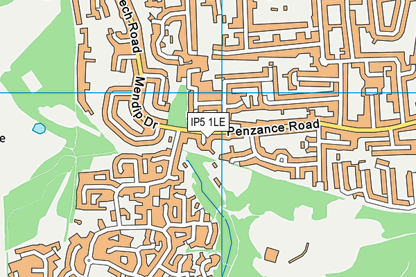 IP5 1LE map - OS VectorMap District (Ordnance Survey)