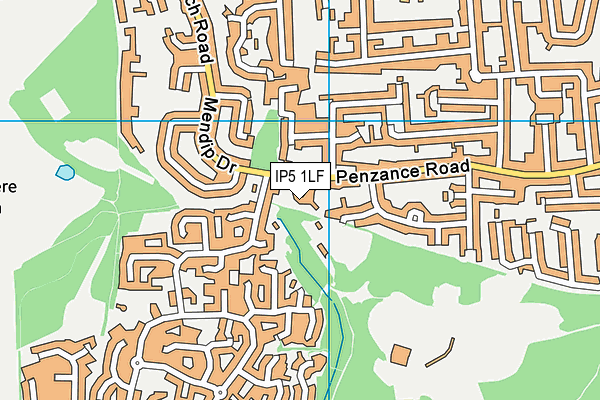 IP5 1LF map - OS VectorMap District (Ordnance Survey)