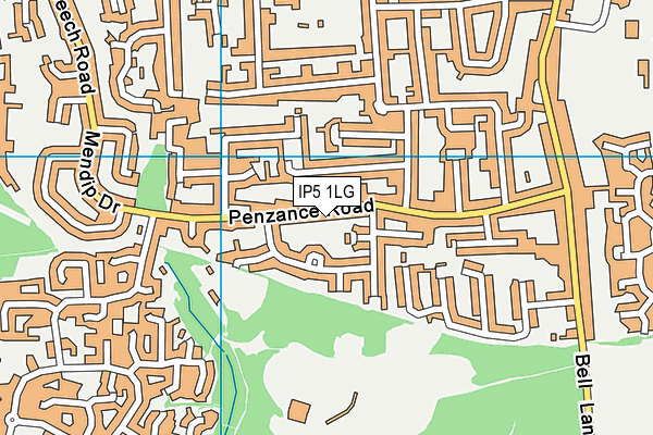 IP5 1LG map - OS VectorMap District (Ordnance Survey)