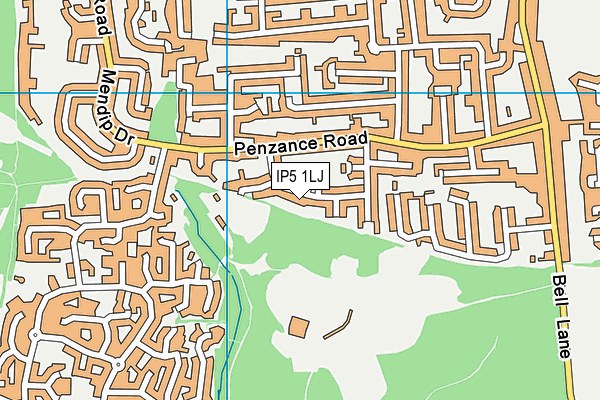 IP5 1LJ map - OS VectorMap District (Ordnance Survey)