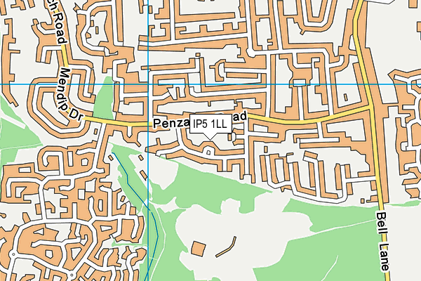 IP5 1LL map - OS VectorMap District (Ordnance Survey)