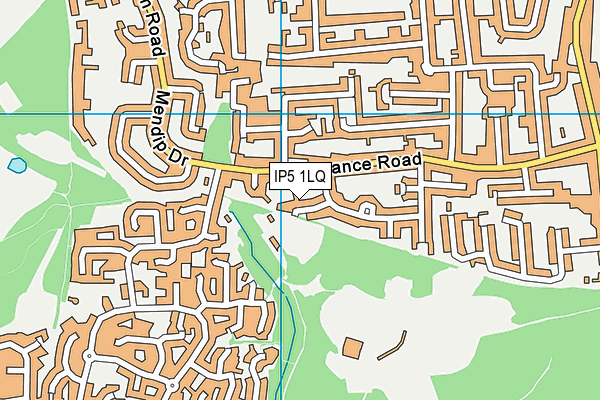 IP5 1LQ map - OS VectorMap District (Ordnance Survey)