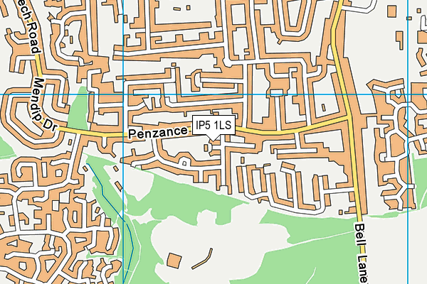 IP5 1LS map - OS VectorMap District (Ordnance Survey)