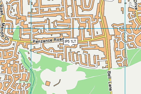 IP5 1LT map - OS VectorMap District (Ordnance Survey)