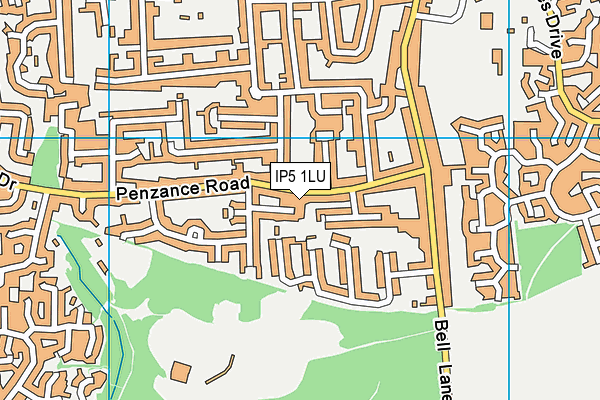 IP5 1LU map - OS VectorMap District (Ordnance Survey)