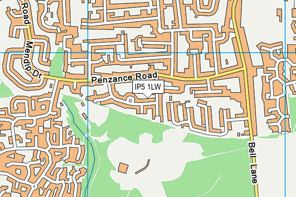 IP5 1LW map - OS VectorMap District (Ordnance Survey)