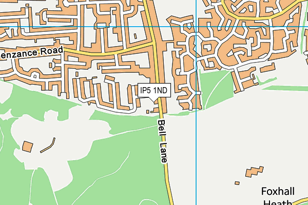 IP5 1ND map - OS VectorMap District (Ordnance Survey)