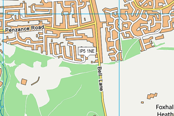 IP5 1NE map - OS VectorMap District (Ordnance Survey)