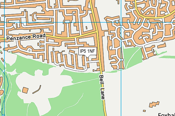 IP5 1NF map - OS VectorMap District (Ordnance Survey)