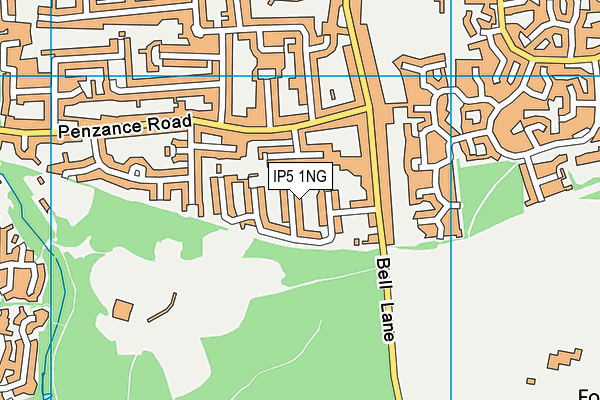 IP5 1NG map - OS VectorMap District (Ordnance Survey)
