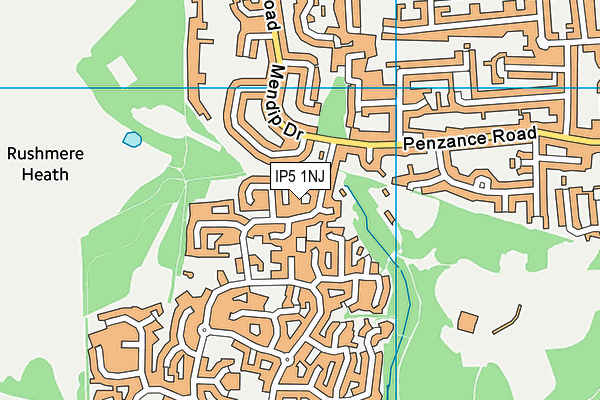 IP5 1NJ map - OS VectorMap District (Ordnance Survey)