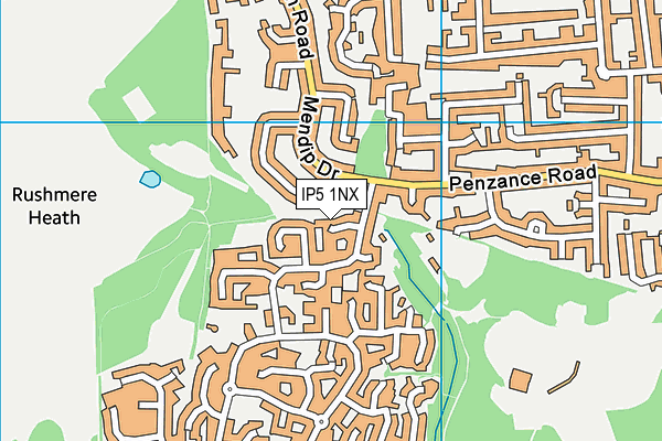 IP5 1NX map - OS VectorMap District (Ordnance Survey)