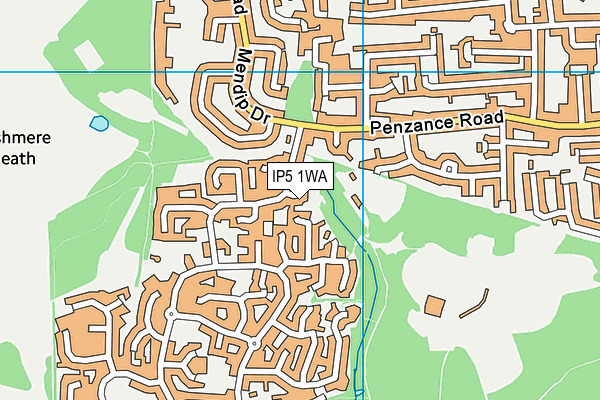 IP5 1WA map - OS VectorMap District (Ordnance Survey)