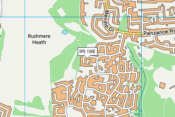IP5 1WE map - OS VectorMap District (Ordnance Survey)