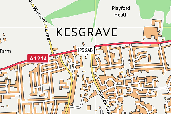 IP5 2AB map - OS VectorMap District (Ordnance Survey)