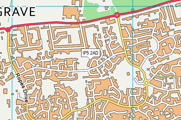 IP5 2AD map - OS VectorMap District (Ordnance Survey)