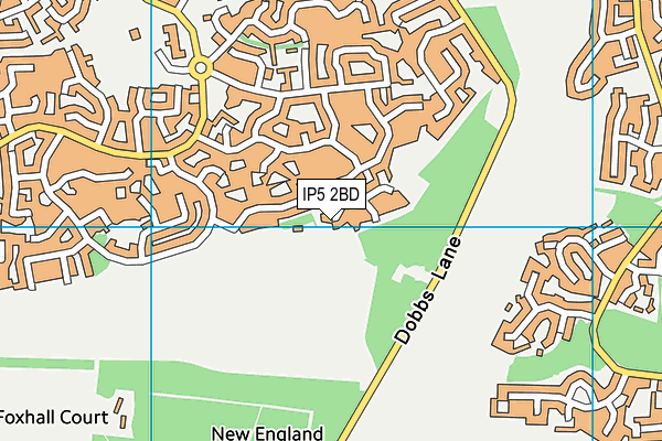 IP5 2BD map - OS VectorMap District (Ordnance Survey)