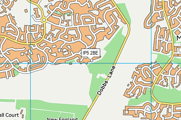 IP5 2BE map - OS VectorMap District (Ordnance Survey)