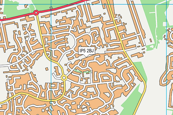 IP5 2BJ map - OS VectorMap District (Ordnance Survey)