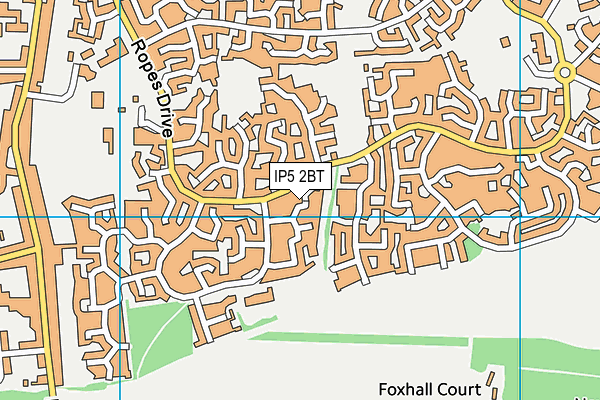 IP5 2BT map - OS VectorMap District (Ordnance Survey)