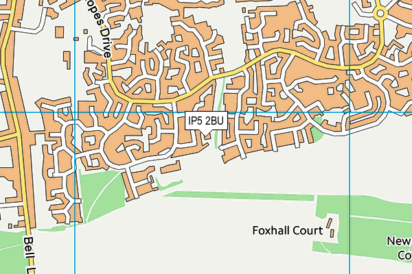 IP5 2BU map - OS VectorMap District (Ordnance Survey)