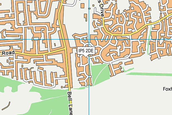 IP5 2DE map - OS VectorMap District (Ordnance Survey)