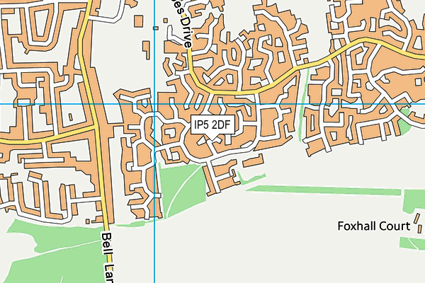 IP5 2DF map - OS VectorMap District (Ordnance Survey)