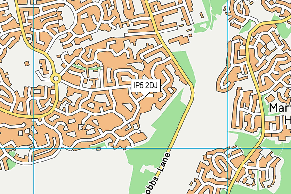 IP5 2DJ map - OS VectorMap District (Ordnance Survey)