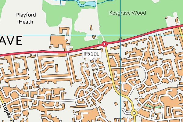 IP5 2DL map - OS VectorMap District (Ordnance Survey)