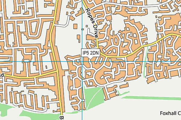 IP5 2DN map - OS VectorMap District (Ordnance Survey)