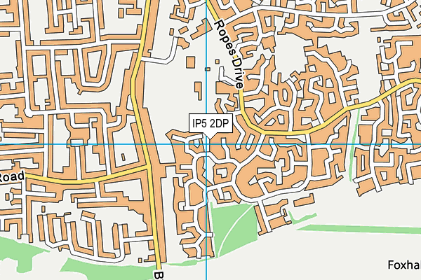 IP5 2DP map - OS VectorMap District (Ordnance Survey)