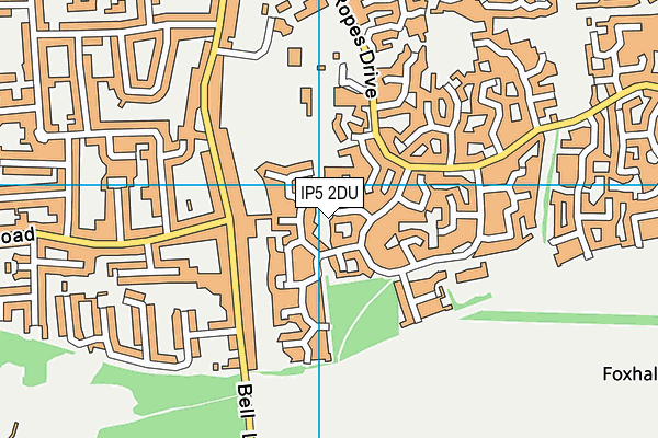 IP5 2DU map - OS VectorMap District (Ordnance Survey)