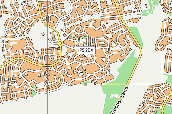 IP5 2DX map - OS VectorMap District (Ordnance Survey)